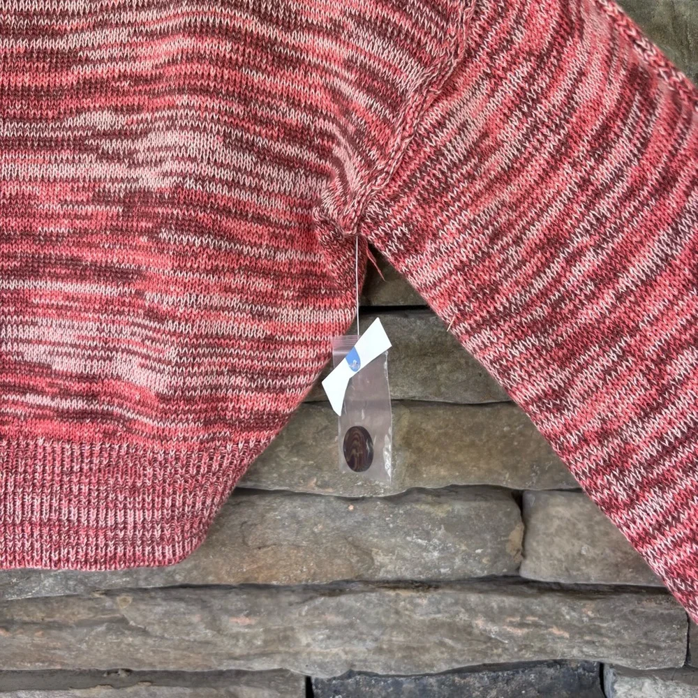 Arizona Jean Company Red Cropped Cardigan‎ Sweater - Picture 4 of 5